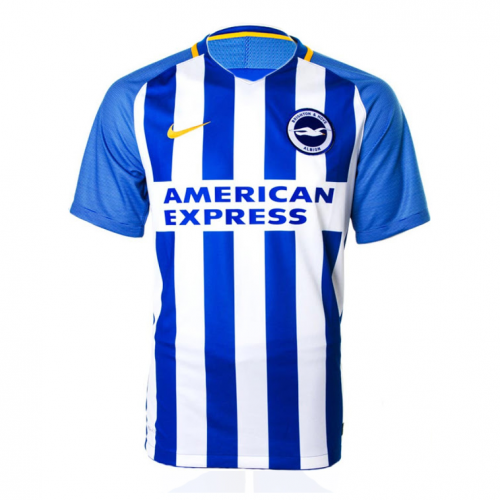 2017-18 Brighton & Hove Albion Home Soccer Jersey Shirt